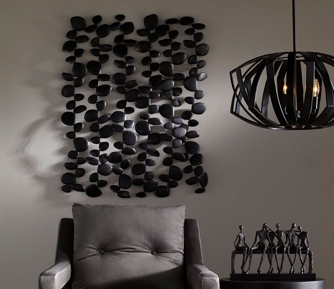 Skipping Stones Forged Iron Wall Art by Uttermost