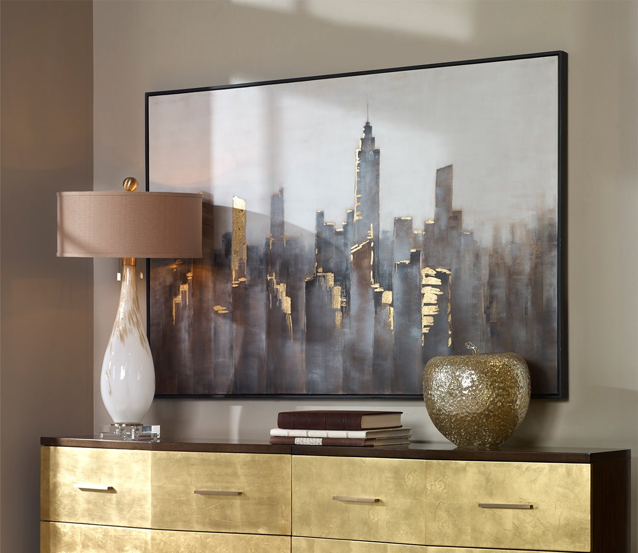 Skyline Hand Painted Canvas by Uttermost