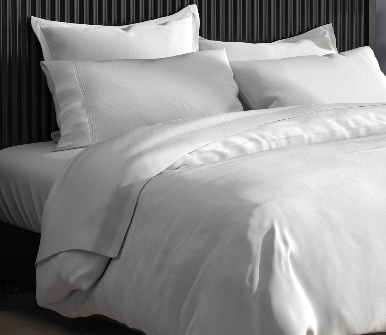 Soft Touch Bamboo Reversible Duvet Cover and Sham Set Separates by PureCare