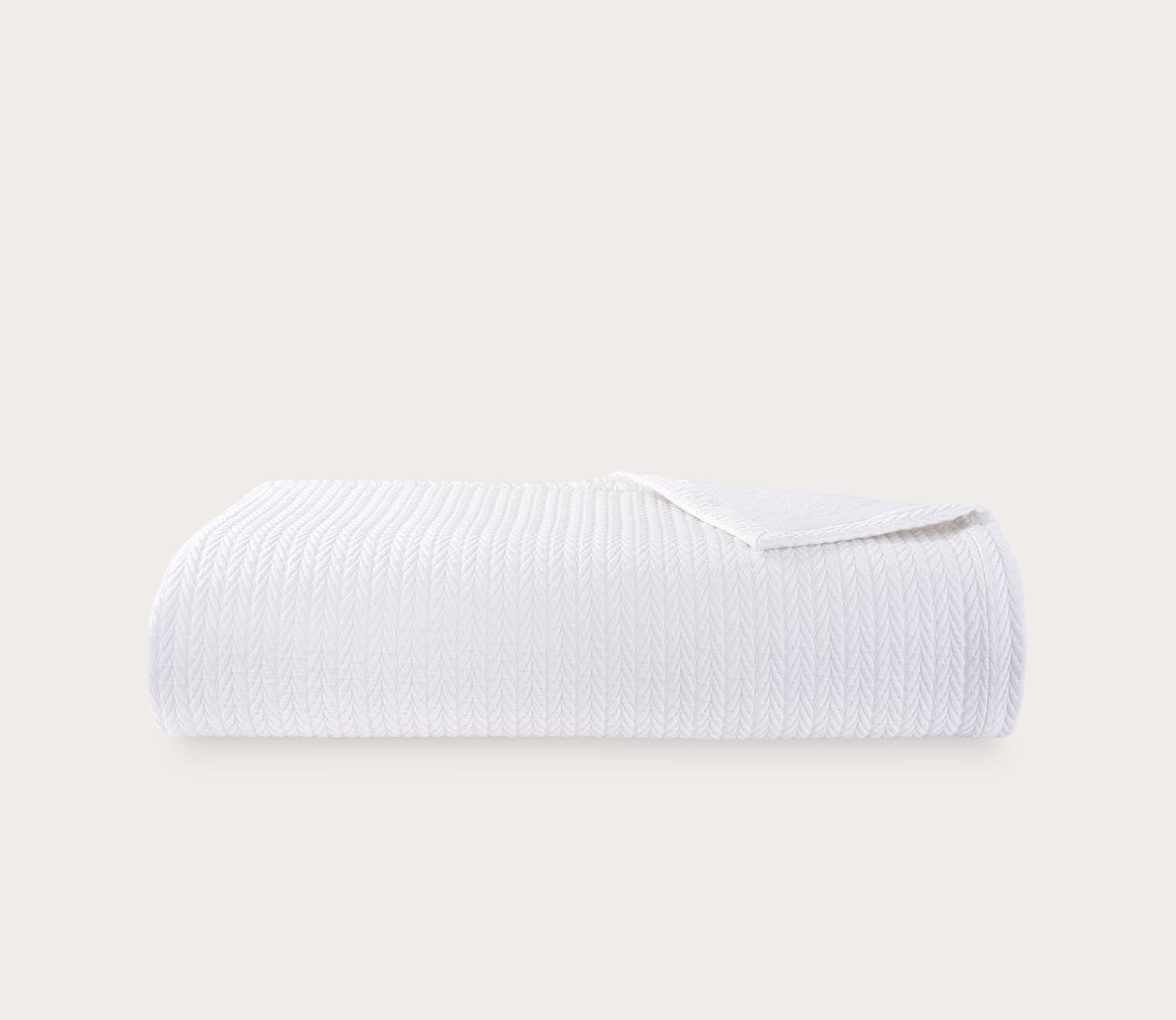 Songe Herringbone Cotton Coverlet