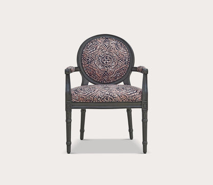 Sonya Upholstered Gray Wood Accent Chair by Powell
