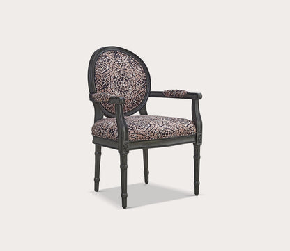 Sonya Upholstered Gray Wood Accent Chair by Powell