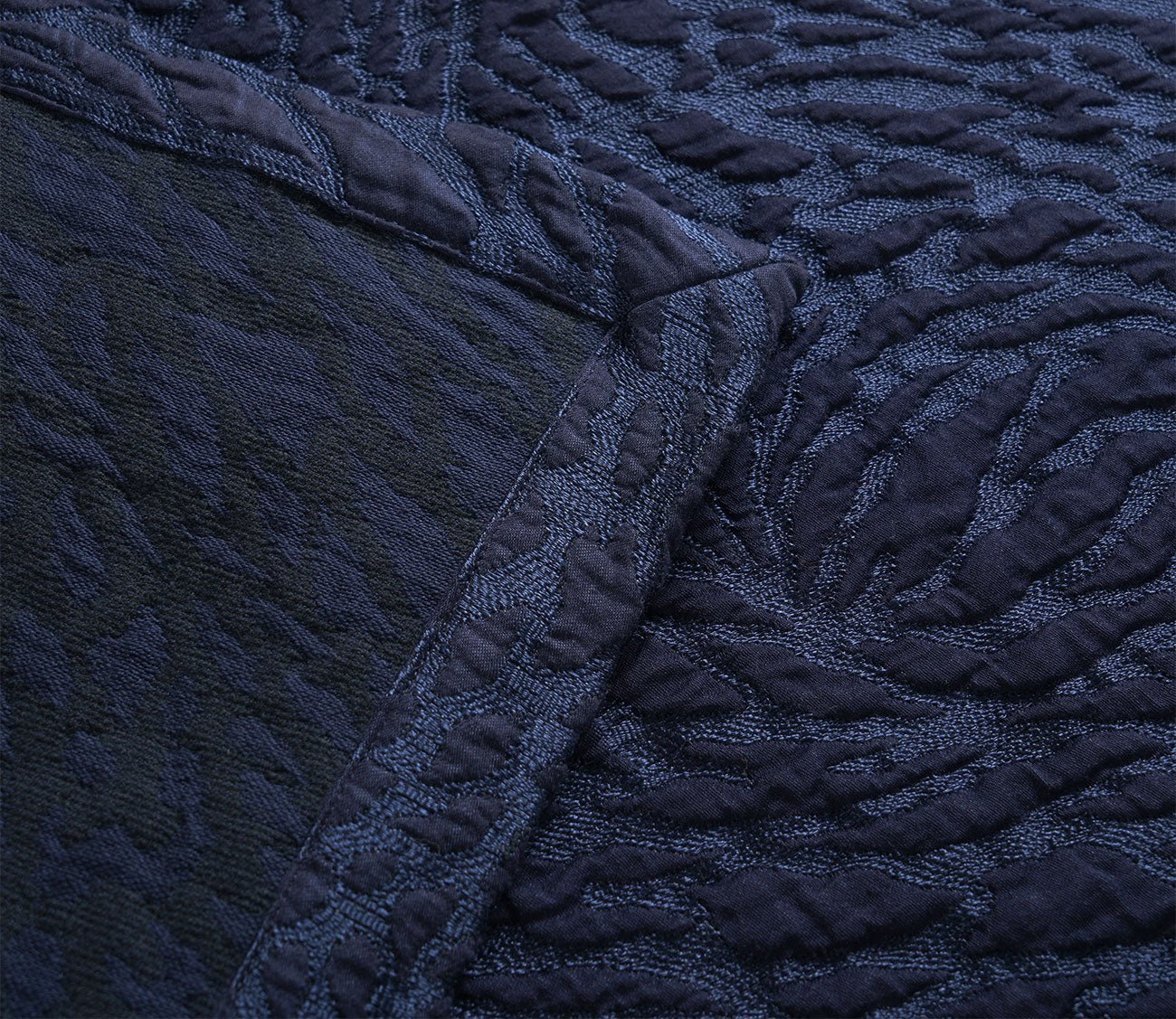 Souvenir Abstract Textured Cotton Silk Coverlet by Yves Delorme