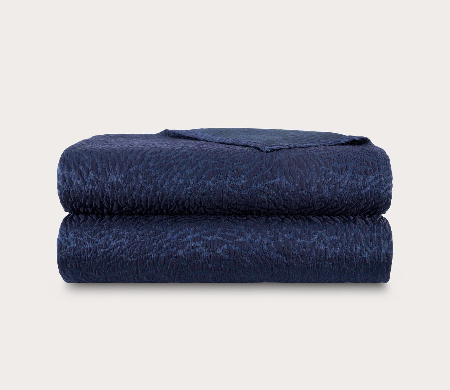 Souvenir Abstract Textured Cotton Silk Coverlet