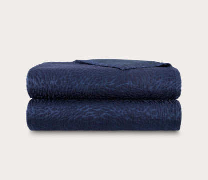 Souvenir Abstract Textured Cotton Silk Coverlet by Yves Delorme