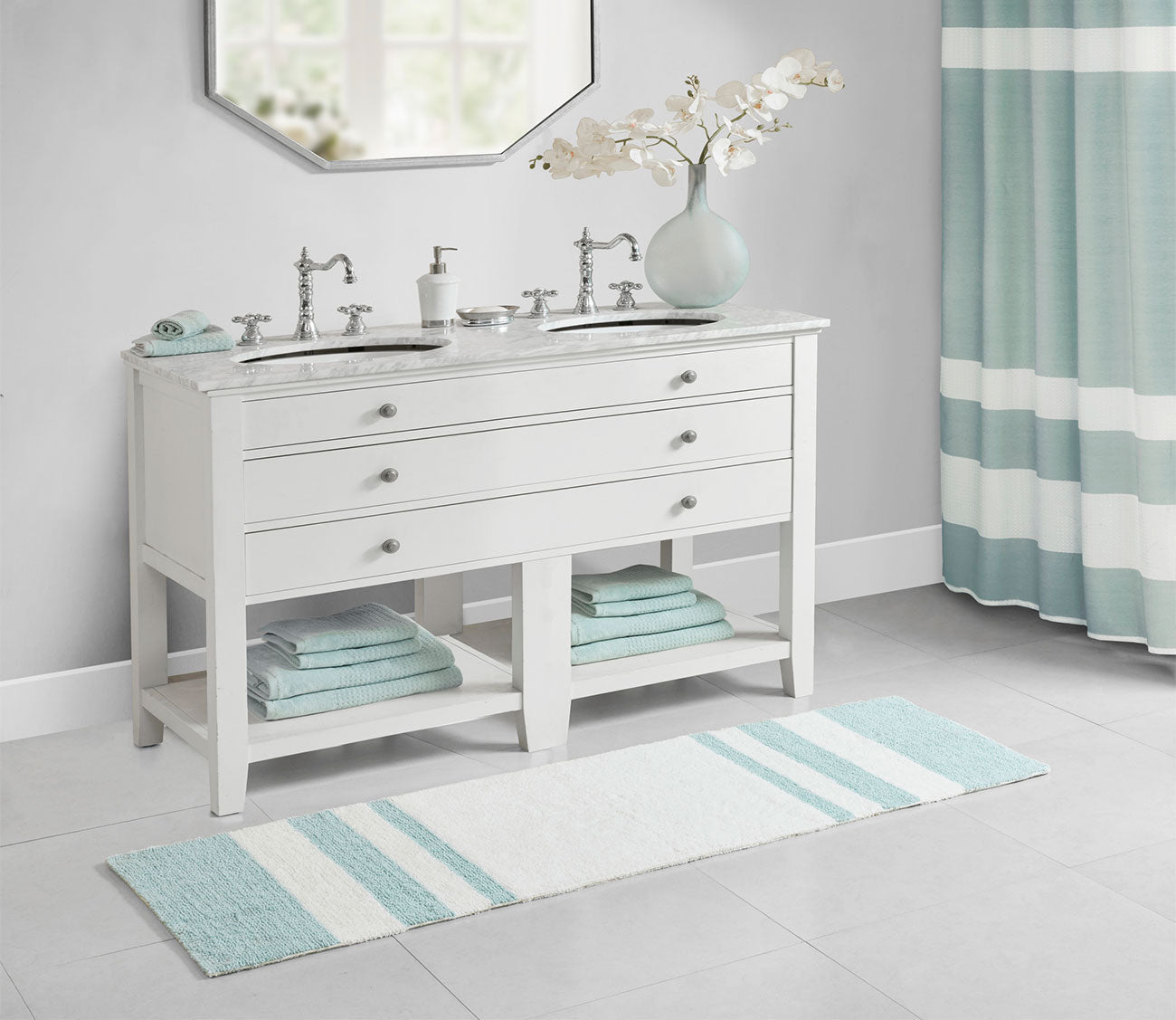Spa Cotton Bath Rug by Madison Park
