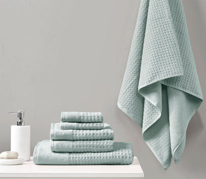 Spa Waffle 6pc Bath Towel Set by Madison Park