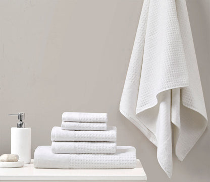 Spa Waffle 6pc Bath Towel Set by Madison Park