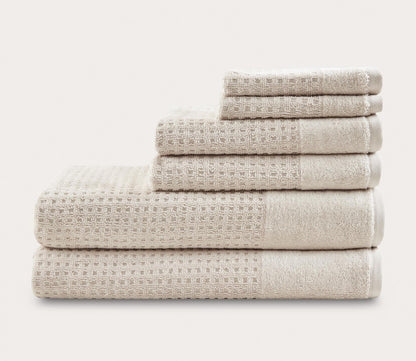 Spa Waffle 6pc Bath Towel Set by Madison Park