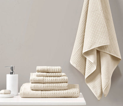 Spa Waffle 6pc Bath Towel Set by Madison Park