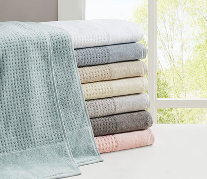 Spa Waffle 6pc Bath Towel Set by Madison Park