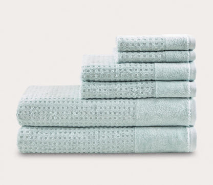 Spa Waffle 6pc Bath Towel Set by Madison Park
