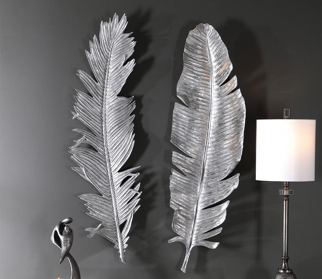 Sparrow Silver Wall Decor Set of 2