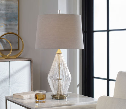 Spezzano Crackled Glass Table Lamp by Uttermost