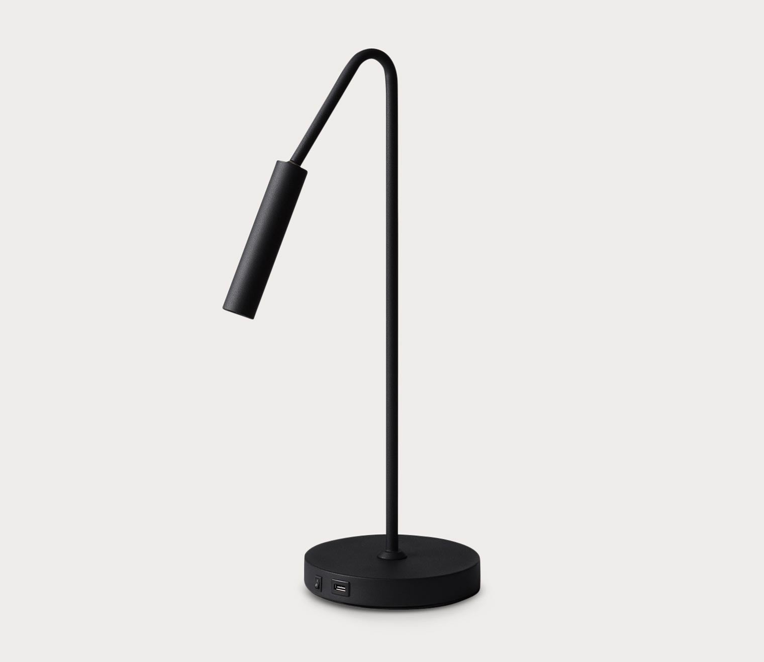 Spotlight Matte Black Task Table Lamp