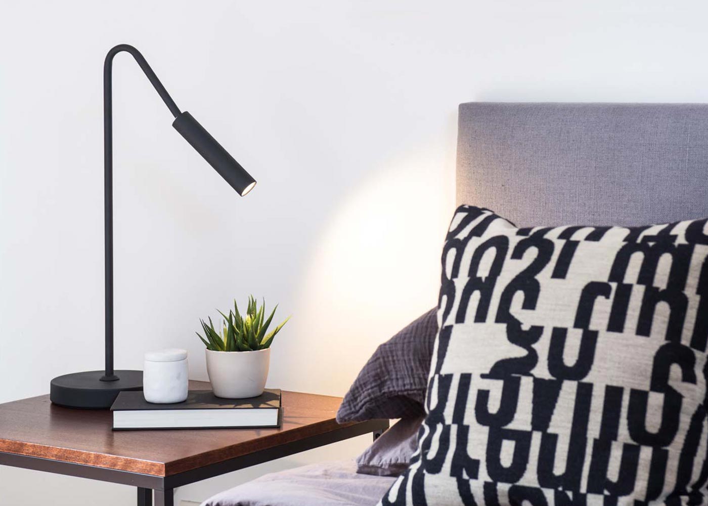 Spotlight Matte Black Task Table Lamp by Nova Lighting