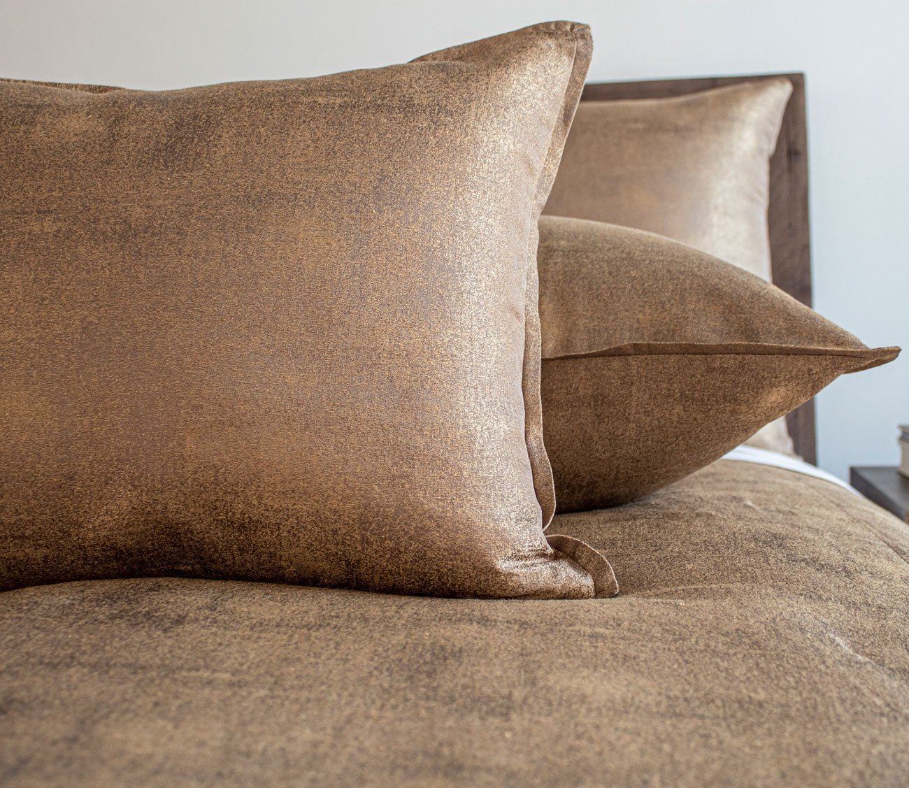 Stardust Metallic Shimmer Throw Pillow