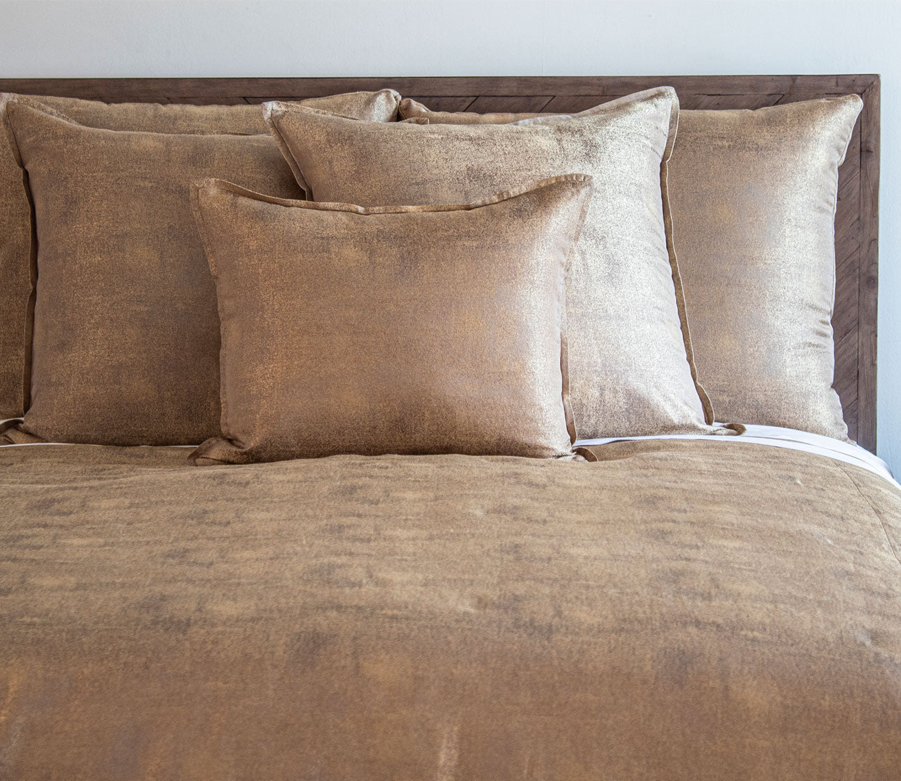Stardust Metallic Shimmer Throw Pillow by Ann Gish