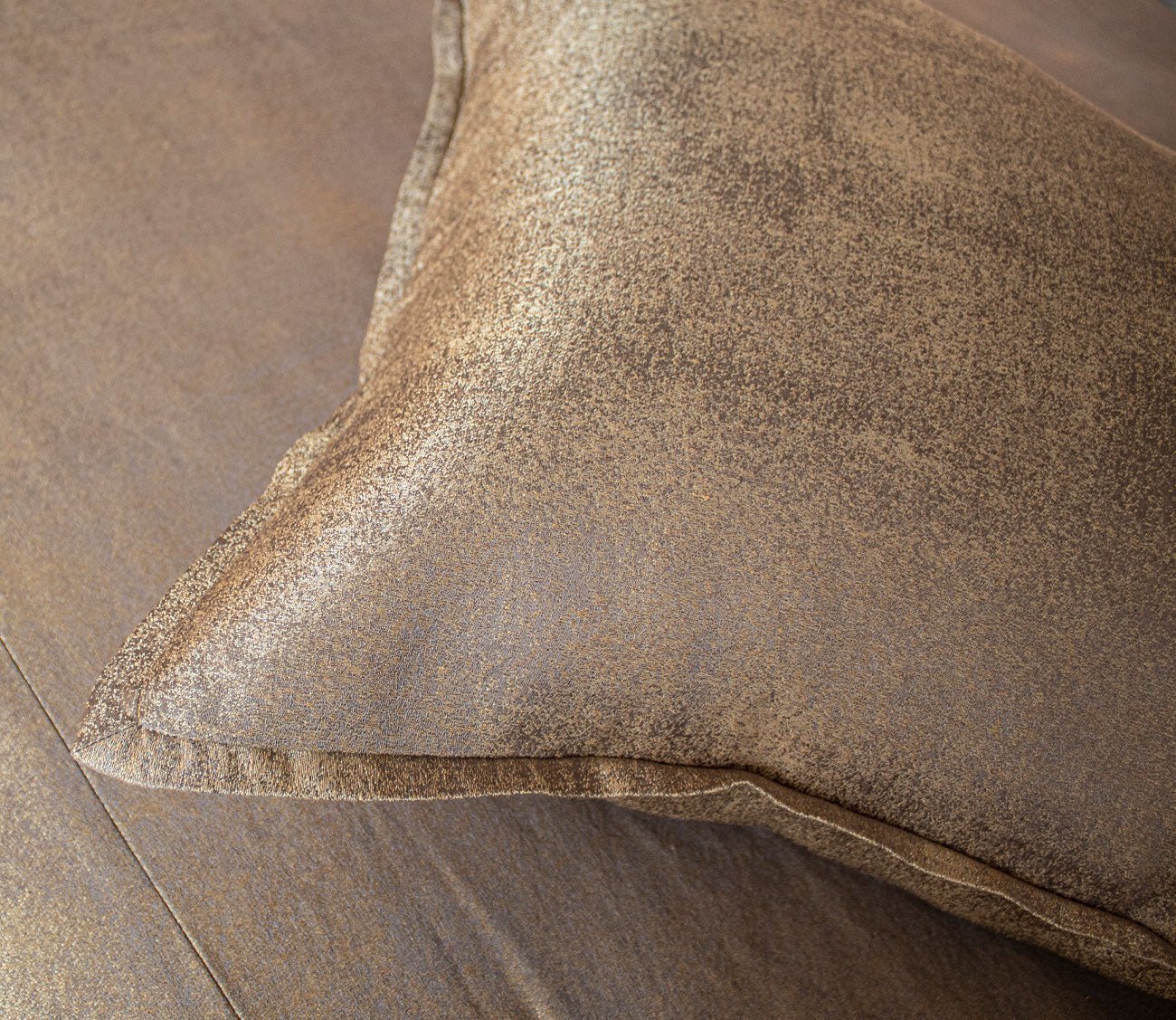 Stardust Metallic Shimmer Throw Pillow by Ann Gish