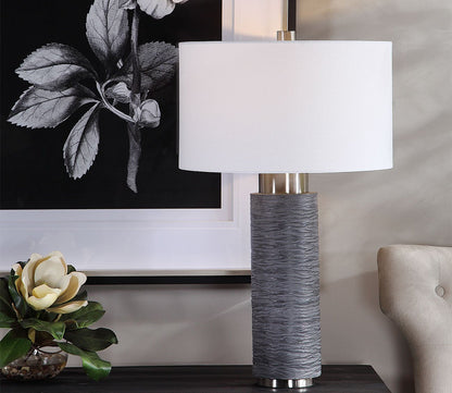 Strathmore Stone Gray Table Lamp by Uttermost