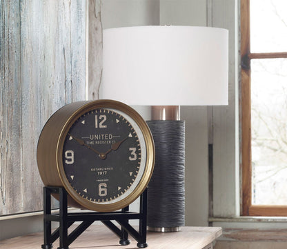 Strathmore Stone Gray Table Lamp by Uttermost