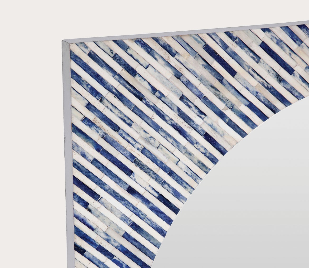 Sunburst Bone Wall Mirror by Bassett Mirror