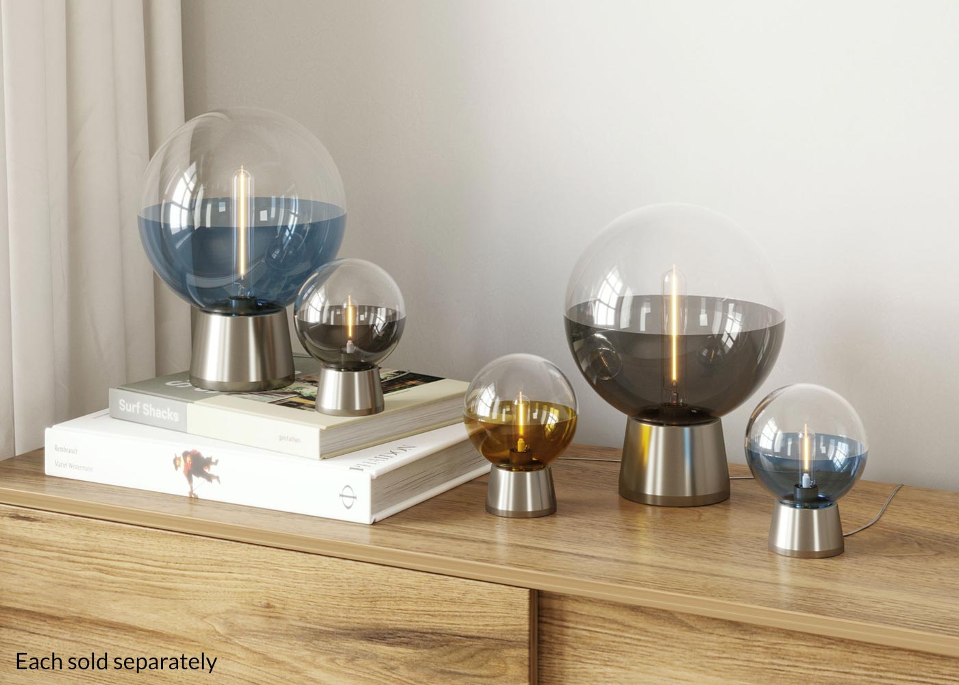 Surfrider Ocean Blue Table Lamp by Nova Lighting