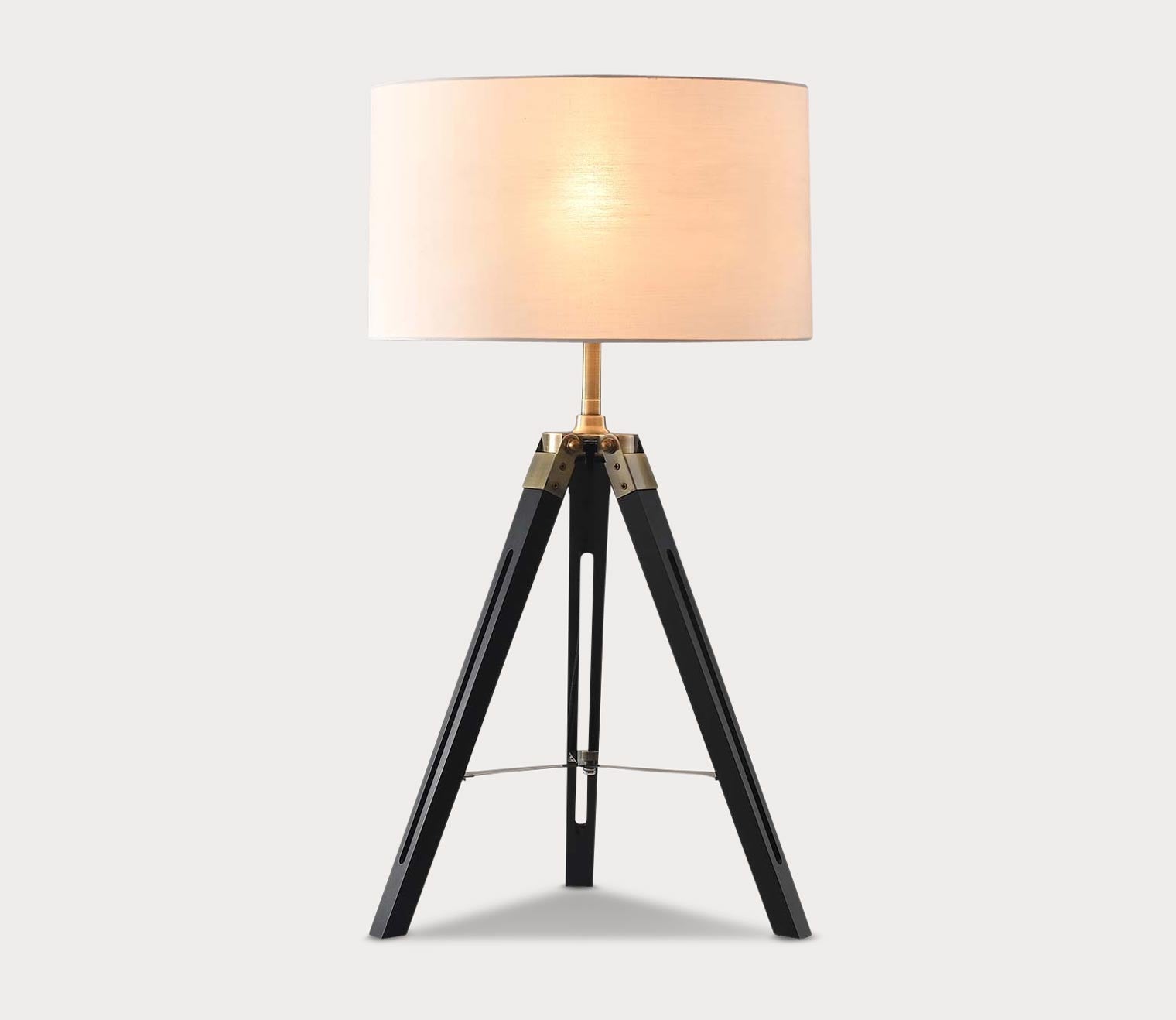 Surveyor Matte Black Tripod Table Lamp