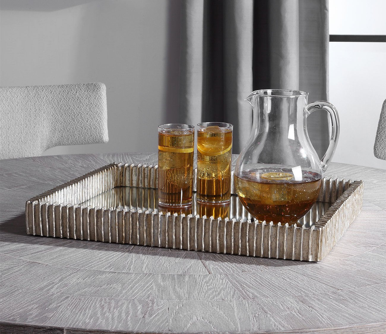 Talmage Silver Mirrored Tray by Uttermost