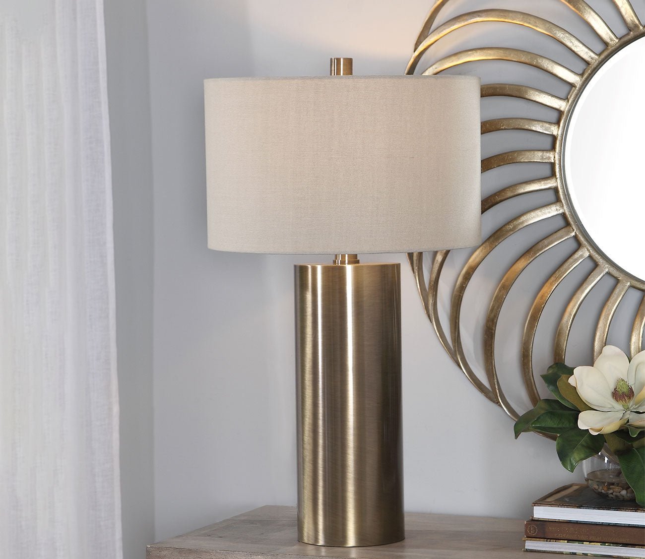 Taria Brushed Brass Table Lamp