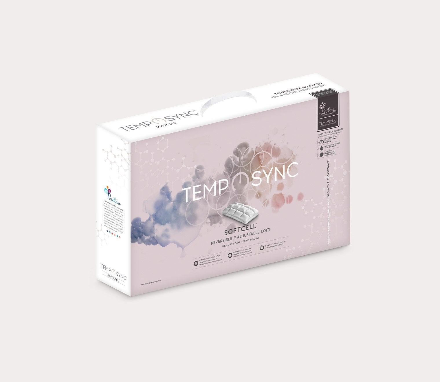 TempSync SoftCell Hybrid Pillow by PureCare