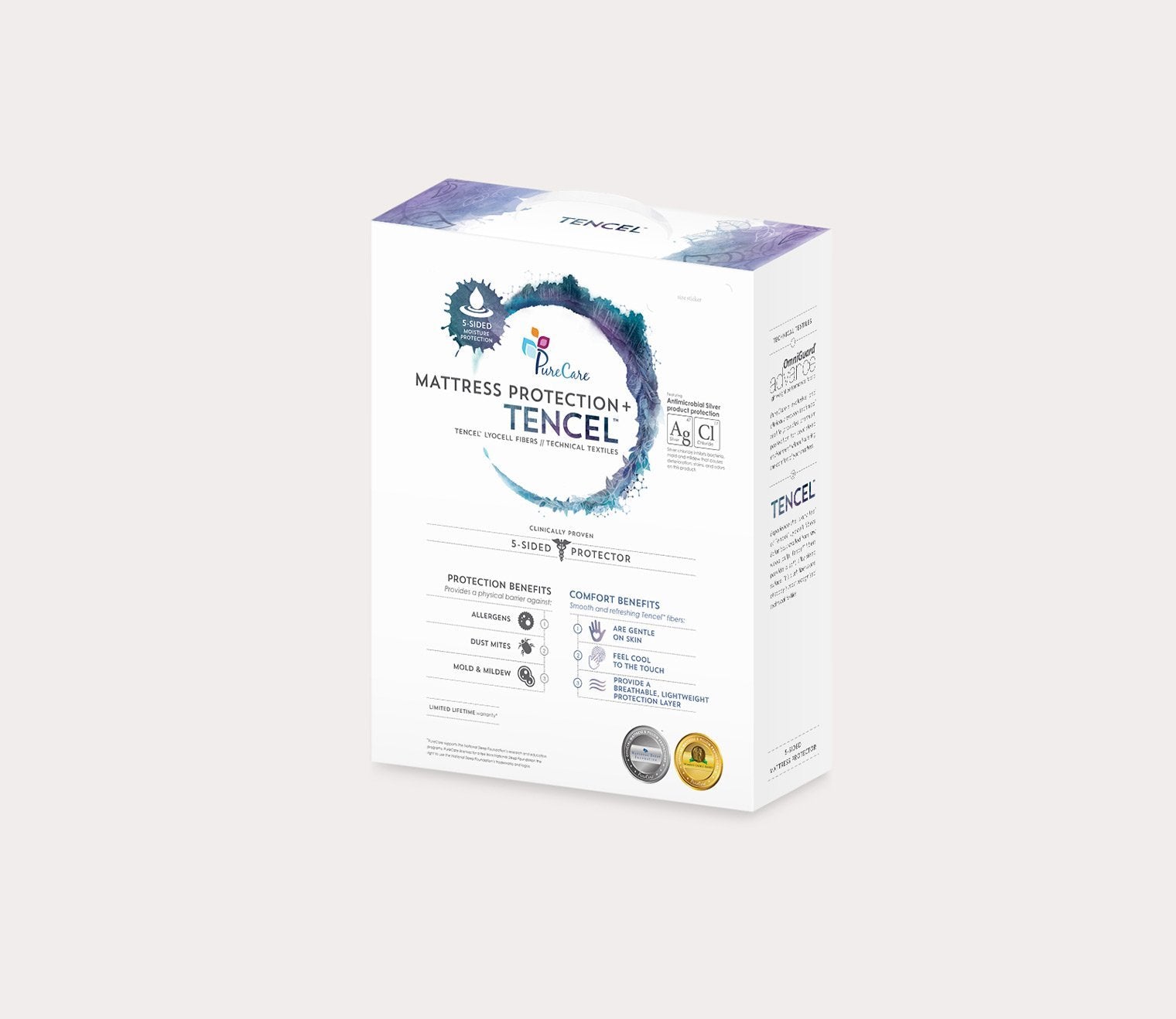 Tencel 5-Sided Mattress Protector by PureCare