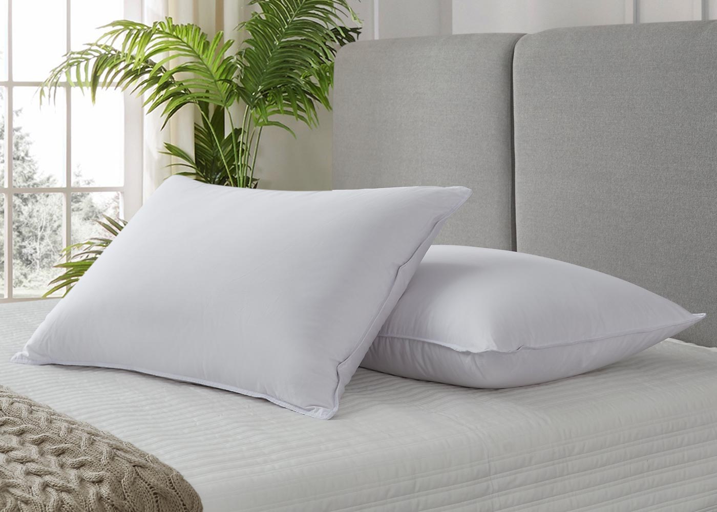 Tencel and Polyester Down Alternative Pillow 2-pack
