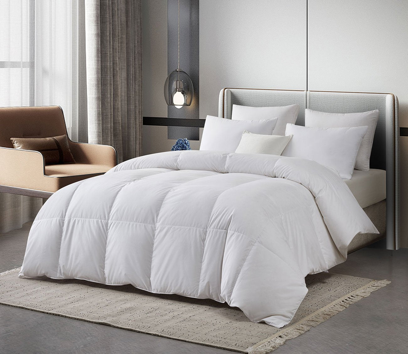 Tencel Cotton Blend All Season European White Down Comforter