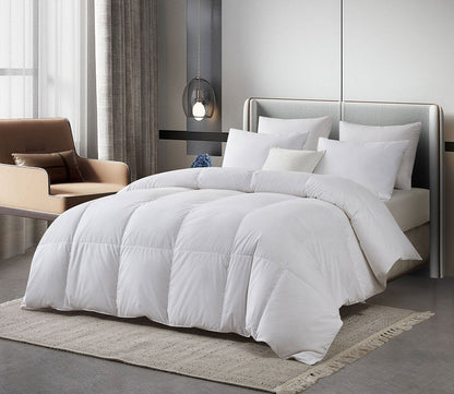 Tencel Cotton Blend All Season European White Down Comforter by Serta