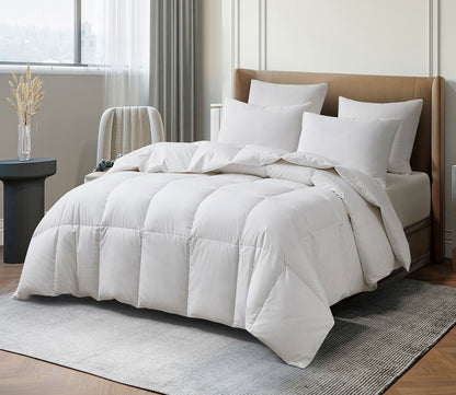 Tencel Cotton Blend All Season Goose Down Fiber Comforter by Martha Stewart