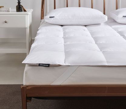 Tencel Cotton Blend Feather and Down Fiber Mattress Topper by Beautyrest