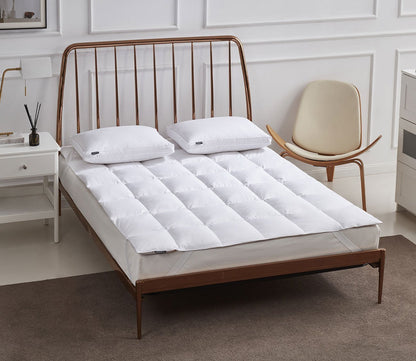 Tencel Cotton Blend Feather and Down Fiber Mattress Topper by Beautyrest