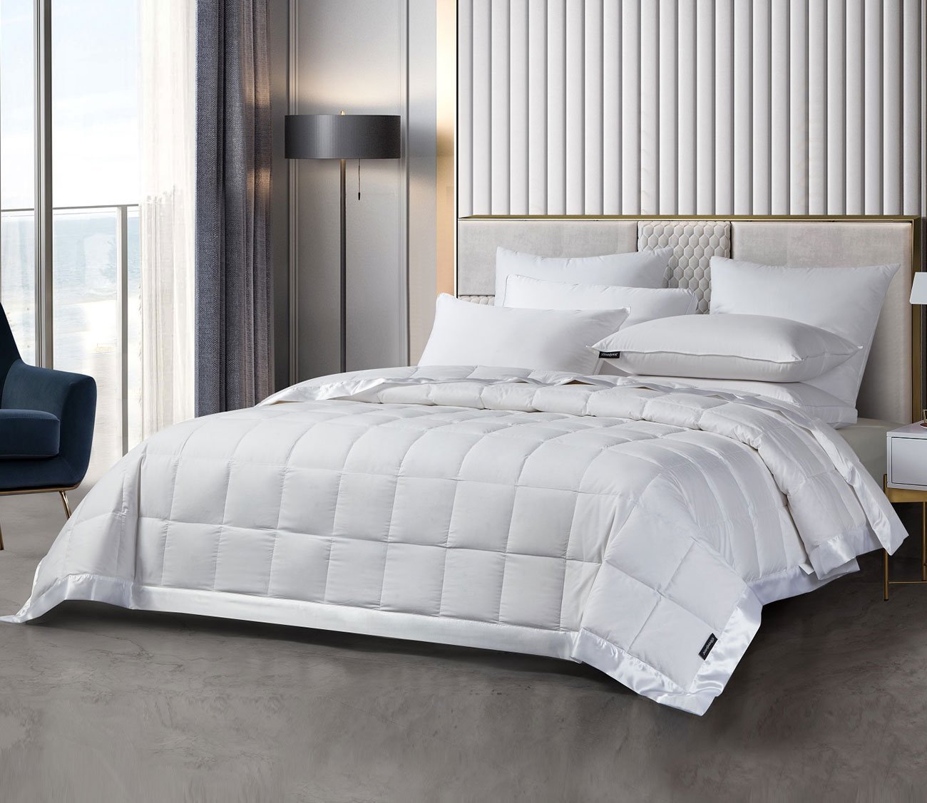 Tencel Cotton Blend Light Warmth Breathable RDS Down Blanket