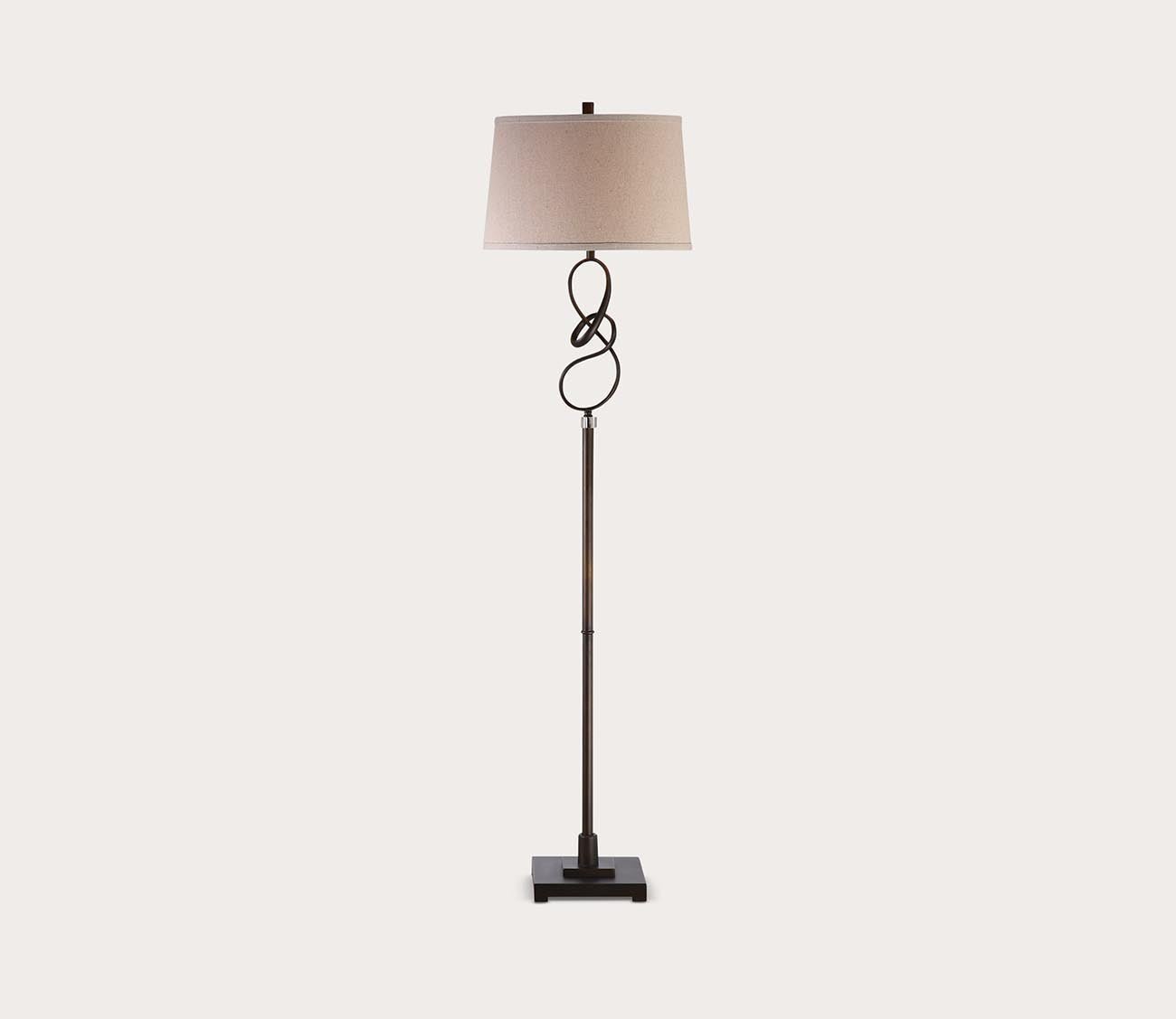 Tenley Twisted Bronze Floor Lamp by Uttermost