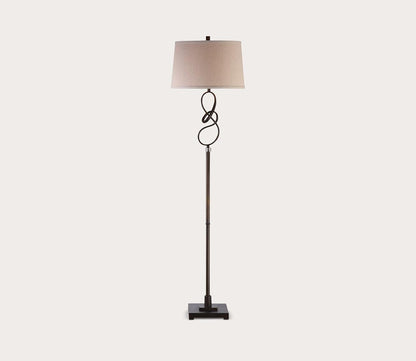 Tenley Twisted Bronze Floor Lamp by Uttermost