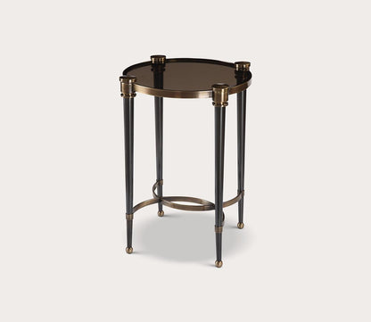 Thora Brushed Black Accent Table by Uttermost