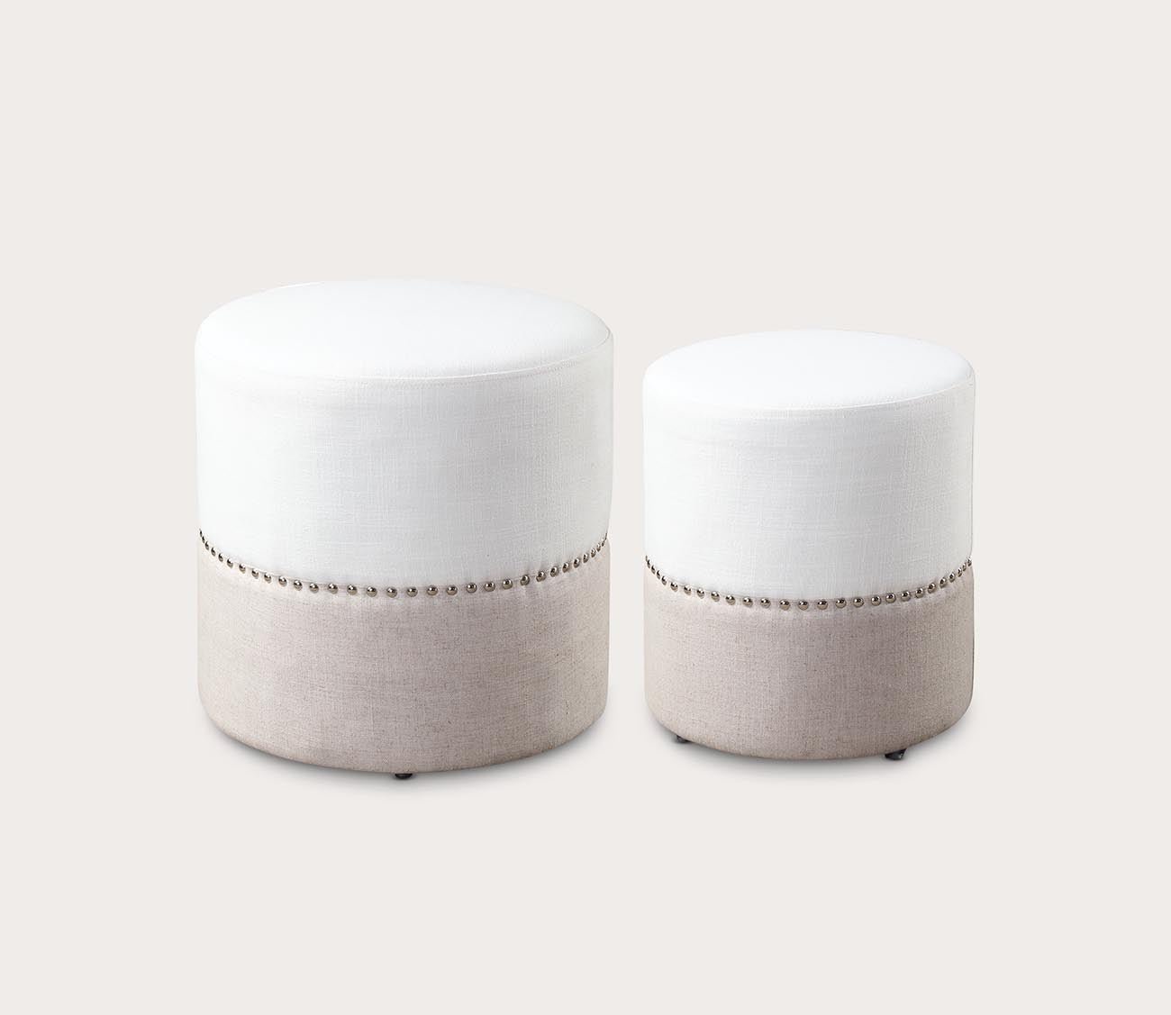 Tilda Nesting Ottomans Set of 2 by Uttermost