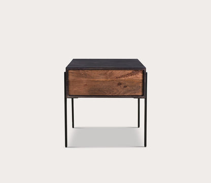 Tobin Mango Wood 1-Drawer Side Table by Moe's Furniture