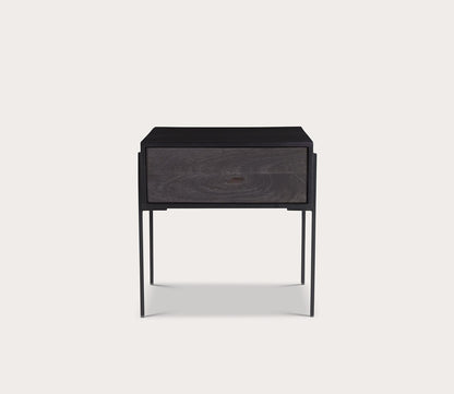 Tobin Mango Wood 1-Drawer Side Table by Moe's Furniture