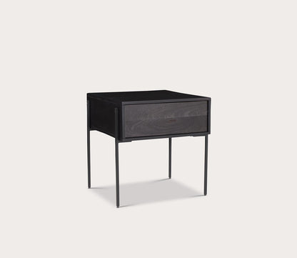 Tobin Mango Wood 1-Drawer Side Table by Moe's Furniture