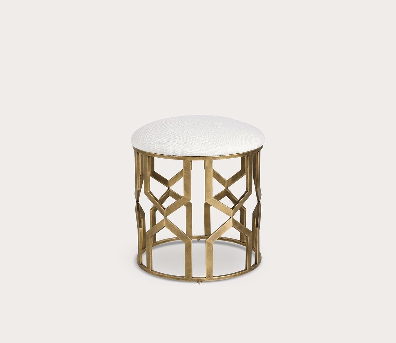 Trellis Geometric Accent Stool by Uttermost