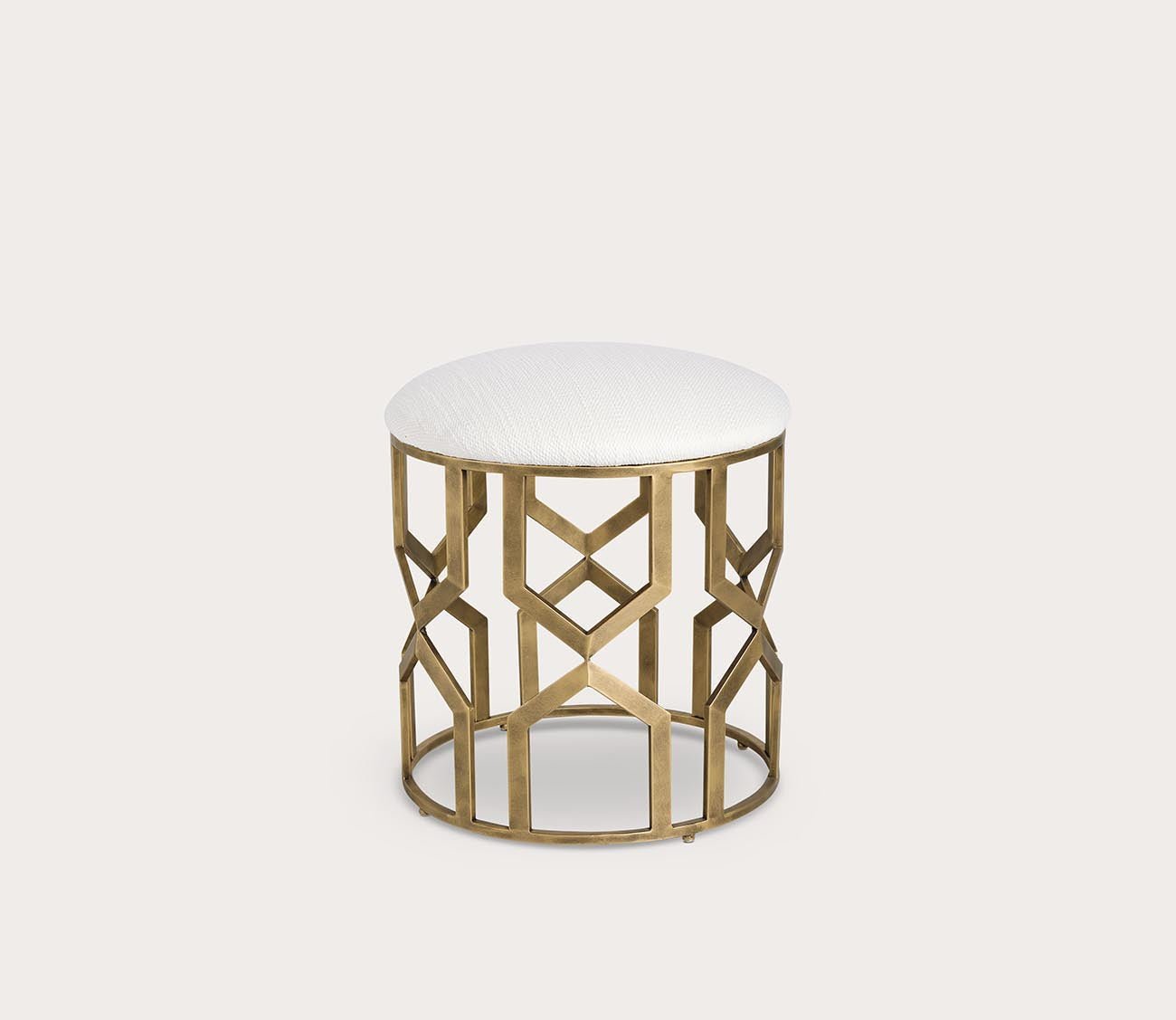 Trellis Geometric Accent Stool by Uttermost