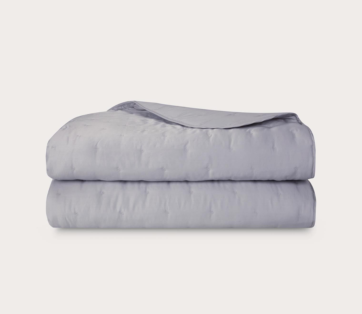 Triomphe Organic Cotton Sateen Counterpane Bedspread by Yves Delorme