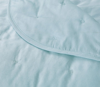 Triomphe Organic Cotton Sateen Counterpane Bedspread by Yves Delorme